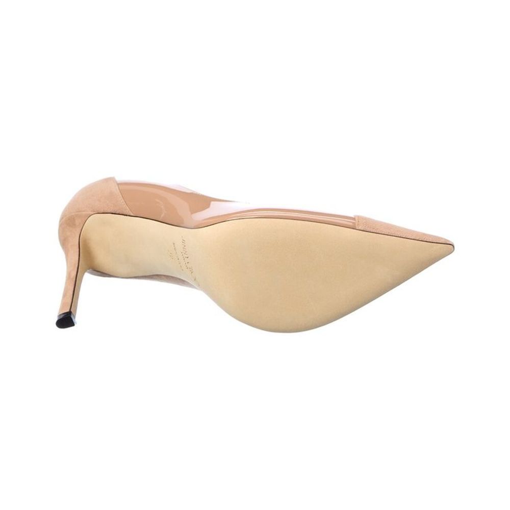 Jimmy Choo Cass 95 Suede & Patent Pump - Picture 4 of 5